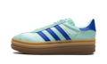 Adidas Gazelle Bold WMNS Clear Mint Lucid Blue Gold Metallic JI2702