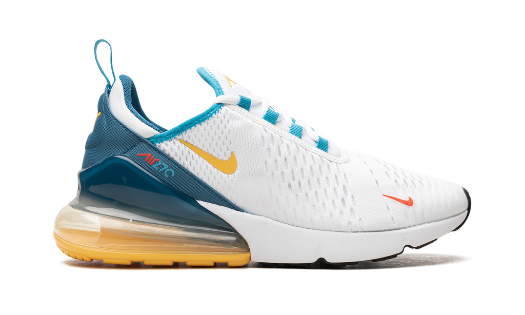 Nike Air Max 270 White Industrial Blue Citron Pulse FJ4000 100