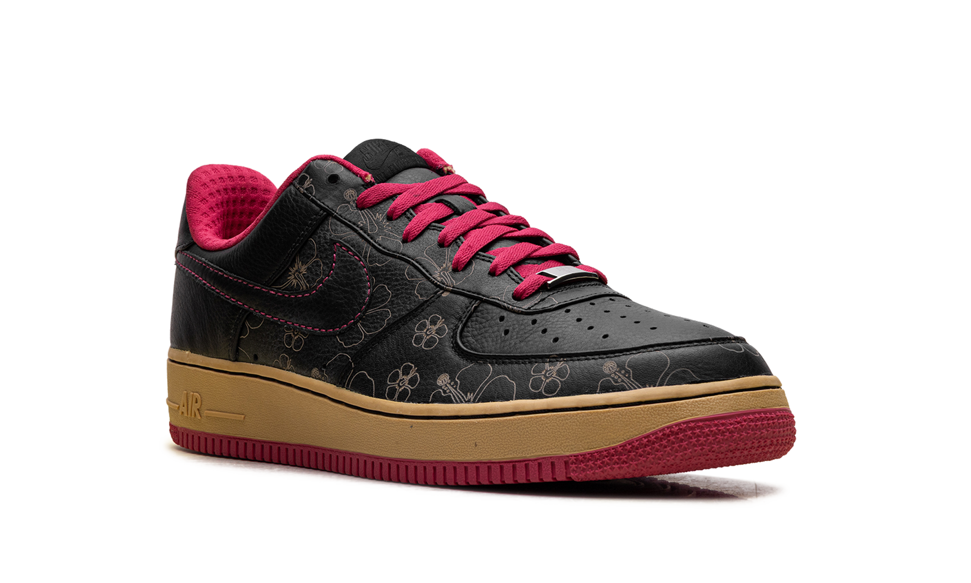 Nike Air Force 1 Premium '07 Black/Black-Cerise-Metallic Gold 315180 001