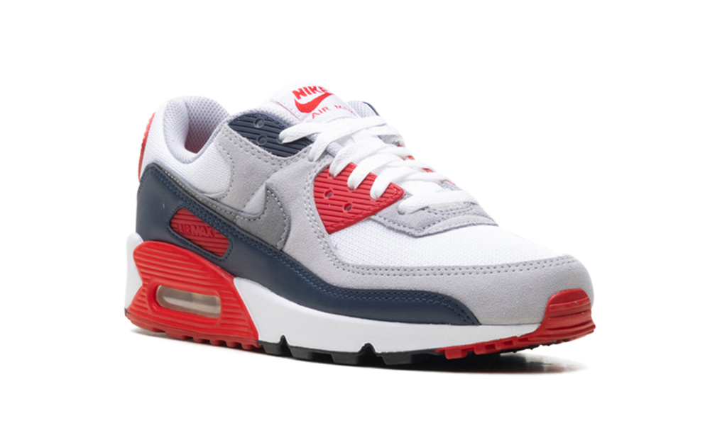 Nike AIR MAX 90 White/Cool Grey-university Red DM0029 117