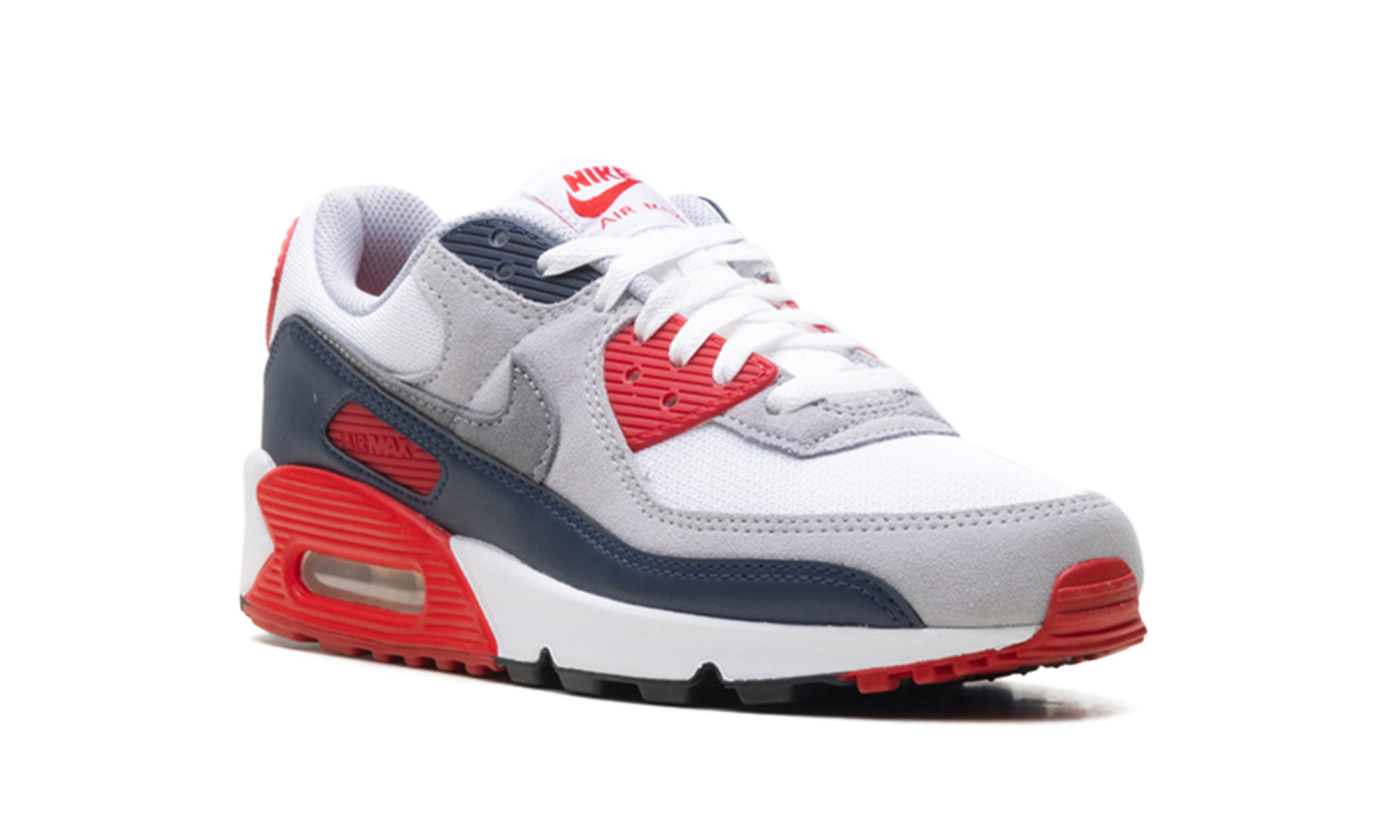 Nike AIR MAX 90 White/Cool Grey-university Red DM0029 117