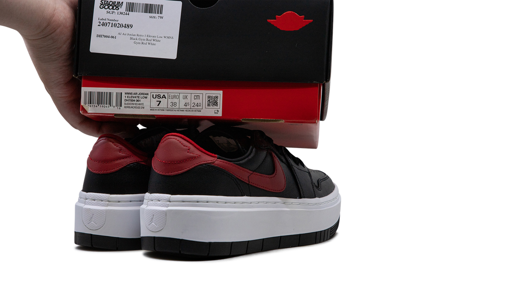 Air Jordan Retro 1 Elevate Low WMNS Black Gym Red White DH7004 061