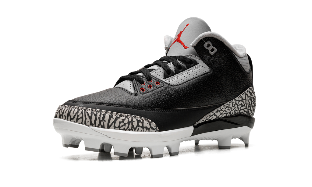 Air Jordan 3 Cleats Black Cement FZ8627 001