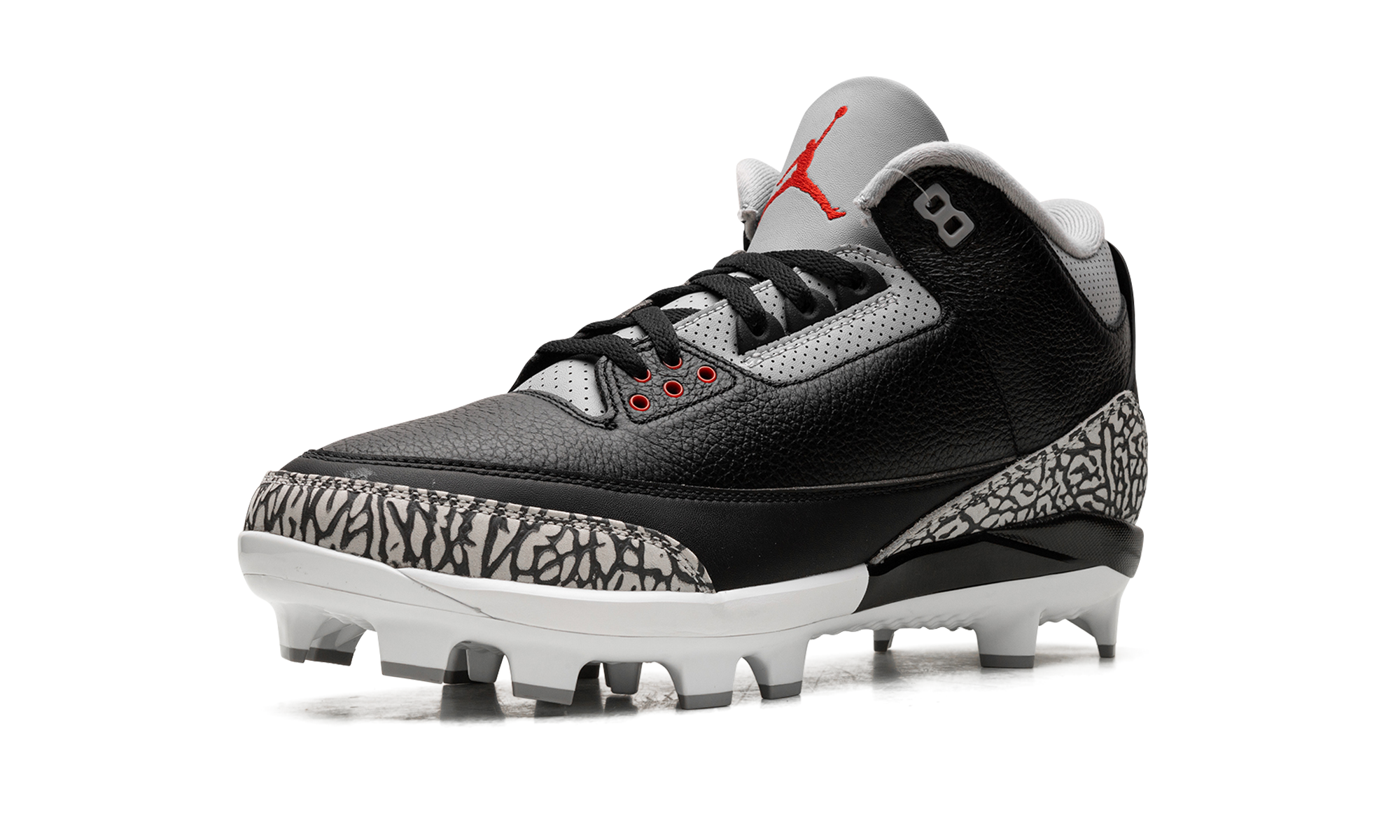 Air Jordan 3 Cleats Black Cement FZ8627 001
