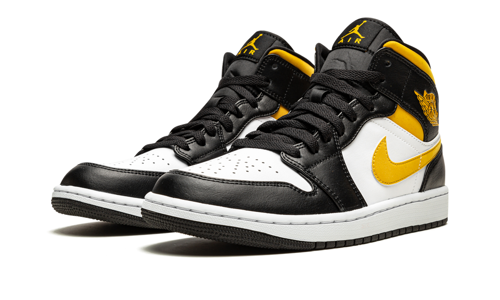 Air Jordan 1 Mid White / Pollen / Black 554724 177