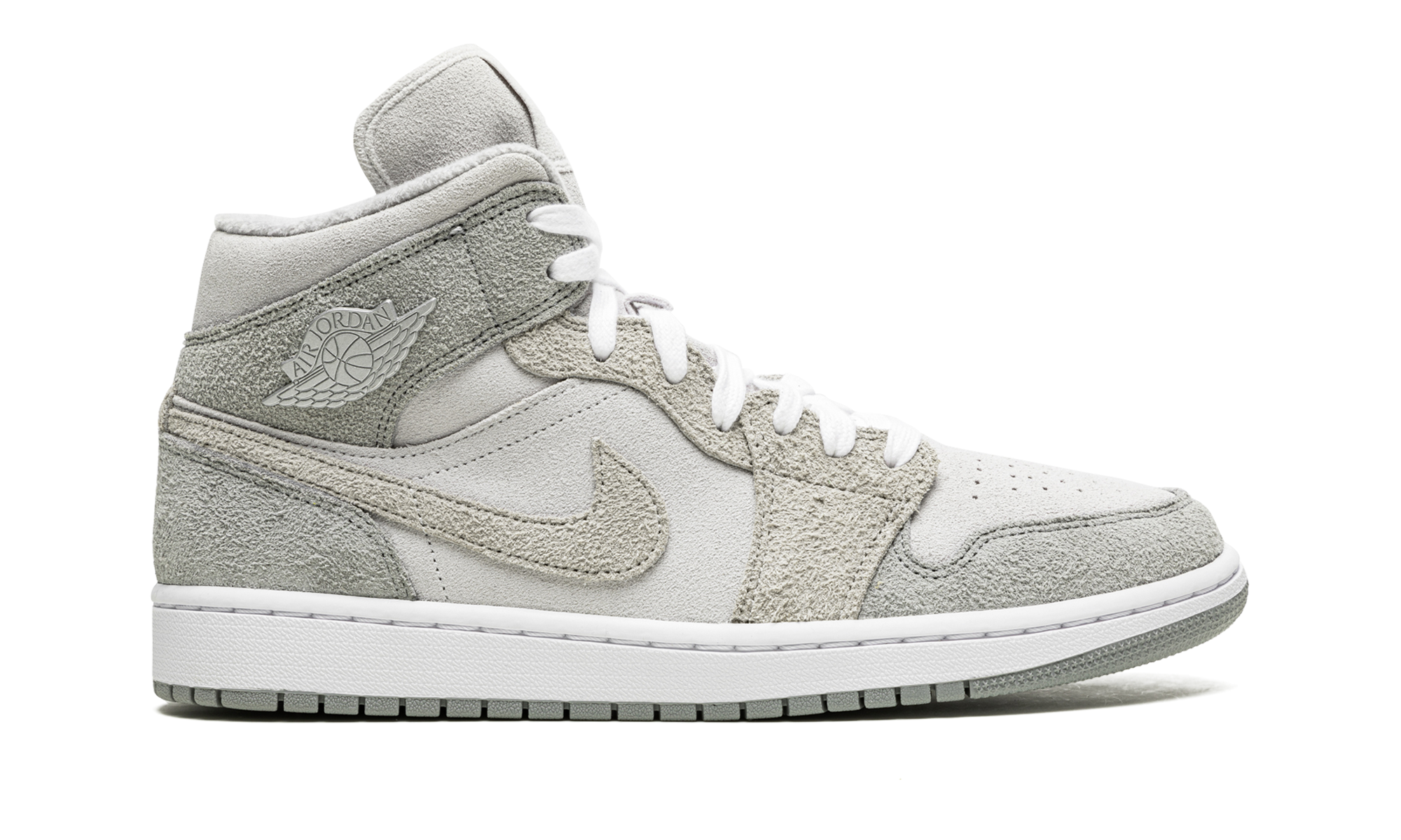 AIR JORDAN 1 MID SE WMNS Grey Fleece DO7139 002