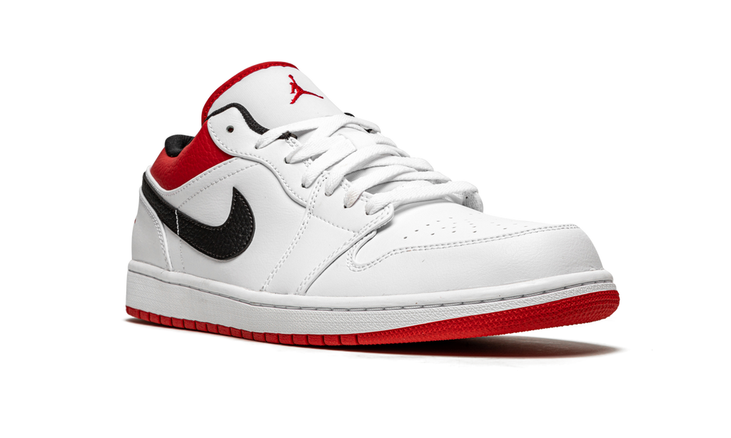 Air Jordan 1 Low White University Red 553558 118