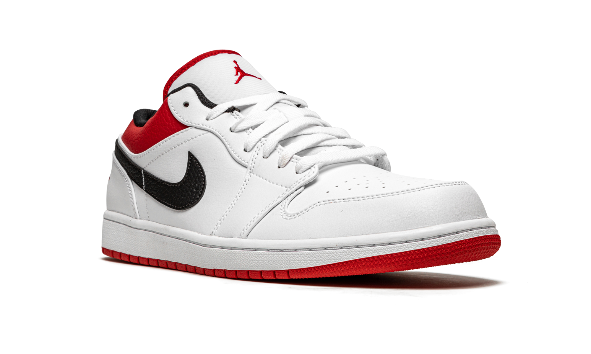 Air Jordan 1 Low White University Red 553558 118