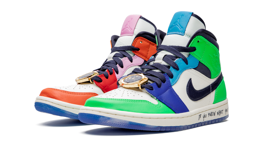 Air Jordan 1 Mid WMNS Melody Ehsani - Fearless CQ7629 100