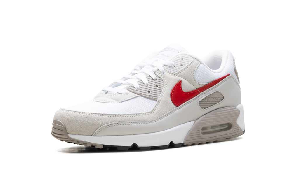 Nike Air Max 90 White College Grey Vast Grey University Red DM0029 113