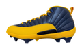 Air Jordan 12 Savage 3 PE Cleats University of Michigan FJ6219 407