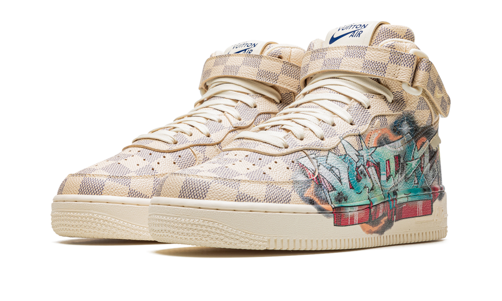 Nike Louis Vuitton Air Force 1 Mid Virgil Abloh - Graffiti 1A9VE0