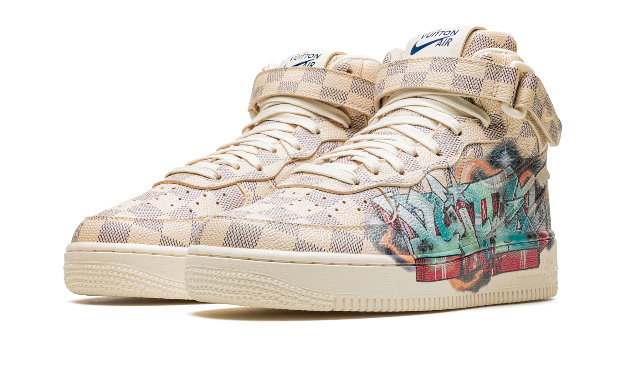 Nike Louis Vuitton Air Force 1 Mid Virgil Abloh - Graffiti 1A9VE0