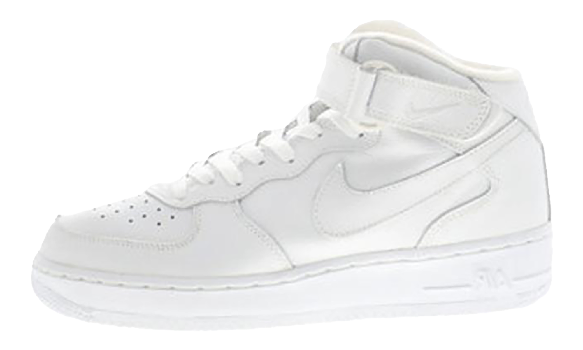 Nike Air Force 1 Mid Triple White 624039 117