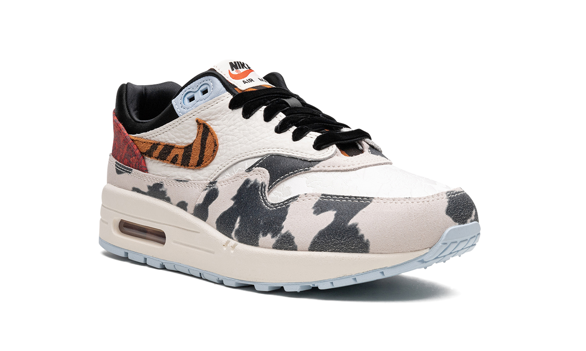 Nike AIR MAX 1 '87 MNS WMNS Tiger Swoosh Cow Print FD0827 133