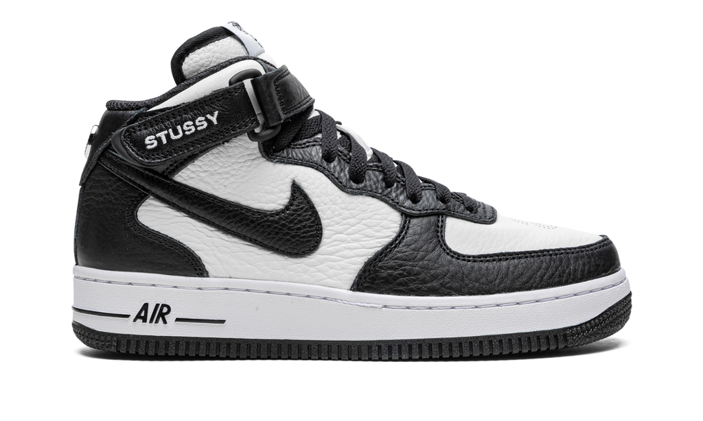 Nike Air Force 1 Mid Stussy - Light Bone Black DJ7840 002