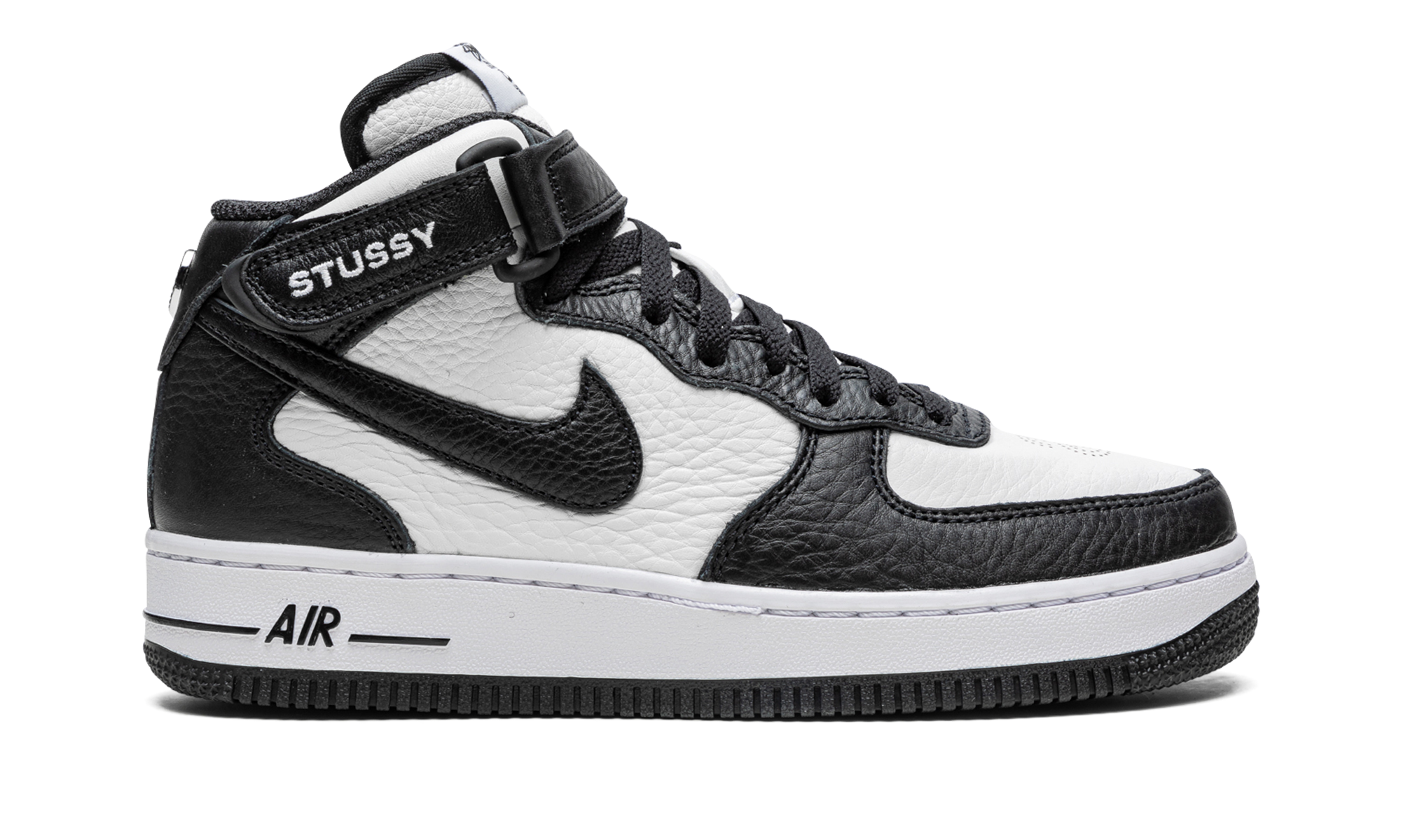 Nike Air Force 1 Mid Stussy - Light Bone Black DJ7840 002