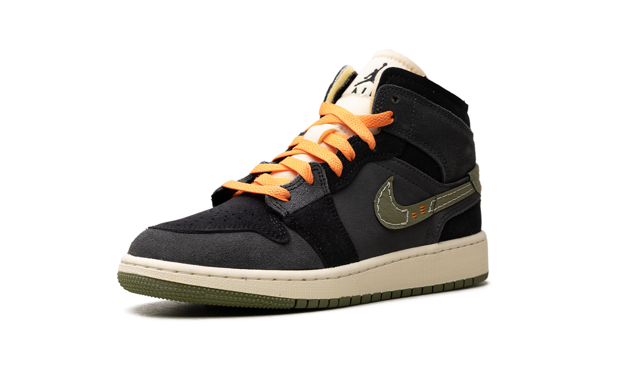 Air Jordan 1 Mid SE GS Craft Anthracite Light Olive FD5847 003