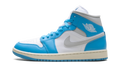 Jordan 1 Mid WMNS Dark Powder Blue White Sail Neutral Grey BQ6472 400