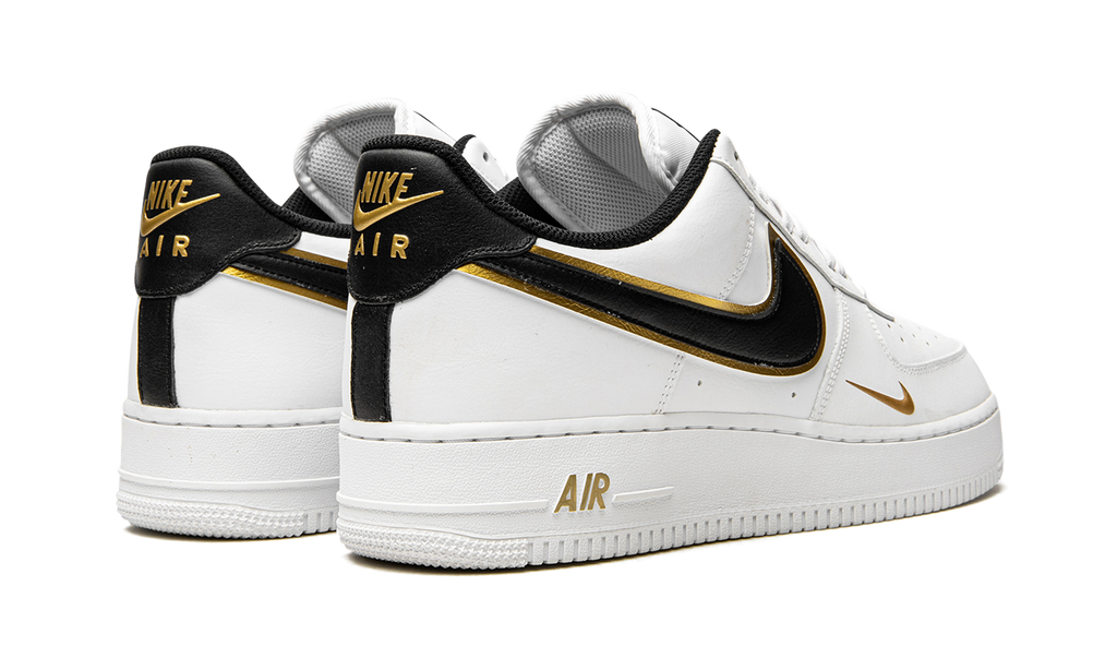 Nike Air Force 1 '07 LV8 Double Swoosh - White / Black / Gold DA8481 100