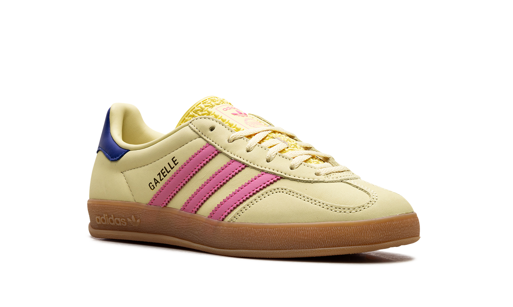 Adidas Gazelle Indoor WMNS Powder Yellow Lucid Pink Royal JI2719