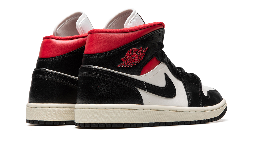 AIR JORDAN 1 MID WMNS Black / Gym Red / Sail BQ6472 061
