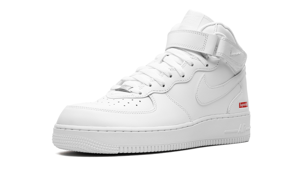 Nike Air Force 1 Mid Supreme - Mini Box Logo White FZ8784 100