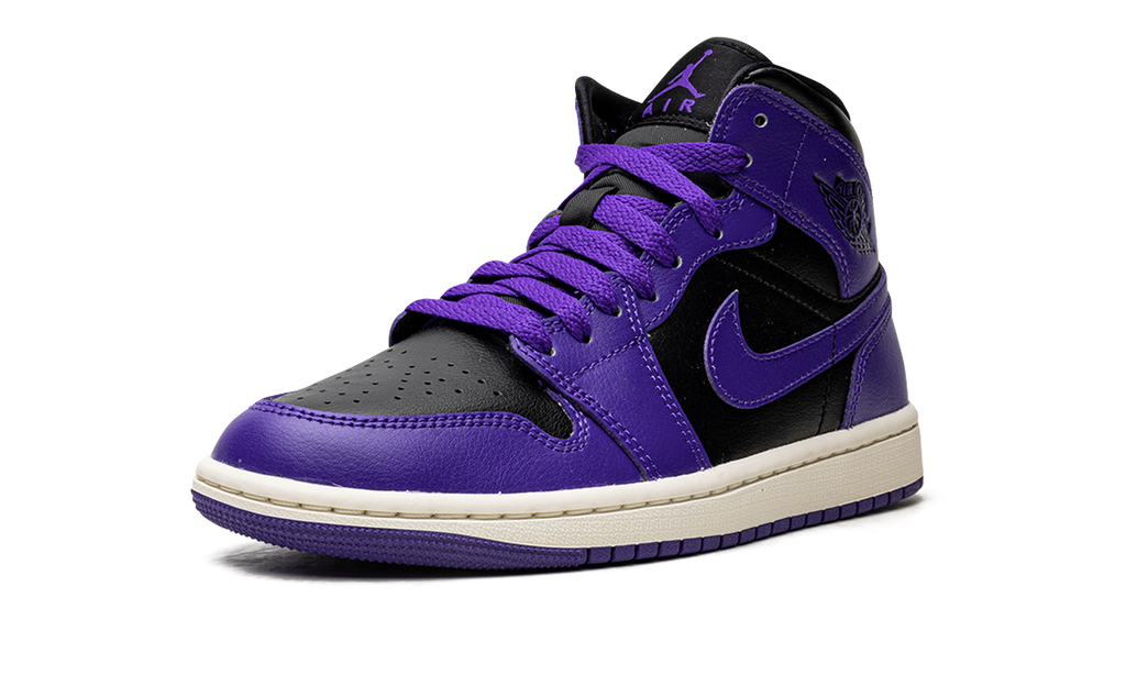 JORDAN 1 MID WMNS Black/Purple BQ6472 051