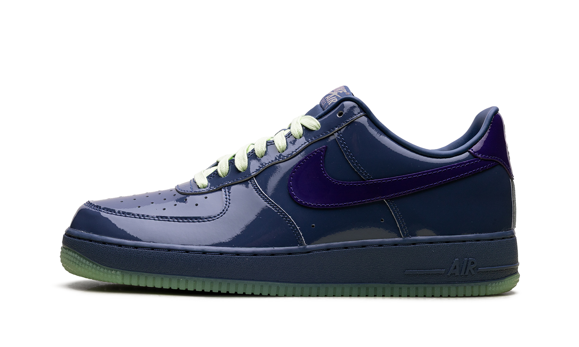 Nike Air Force 1 Low Patent Leather Mystic Navy Grape Ice IO4489 400