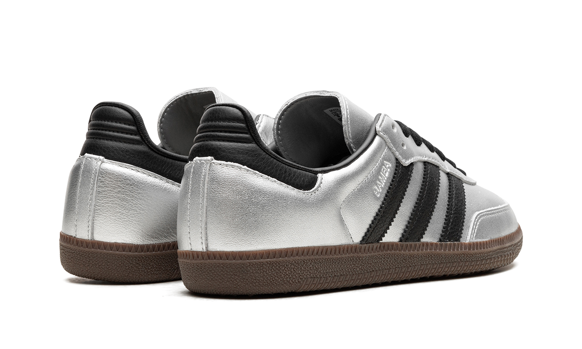 Adidas Samba OG WMNS Silver Metallic Black Gum JI4218