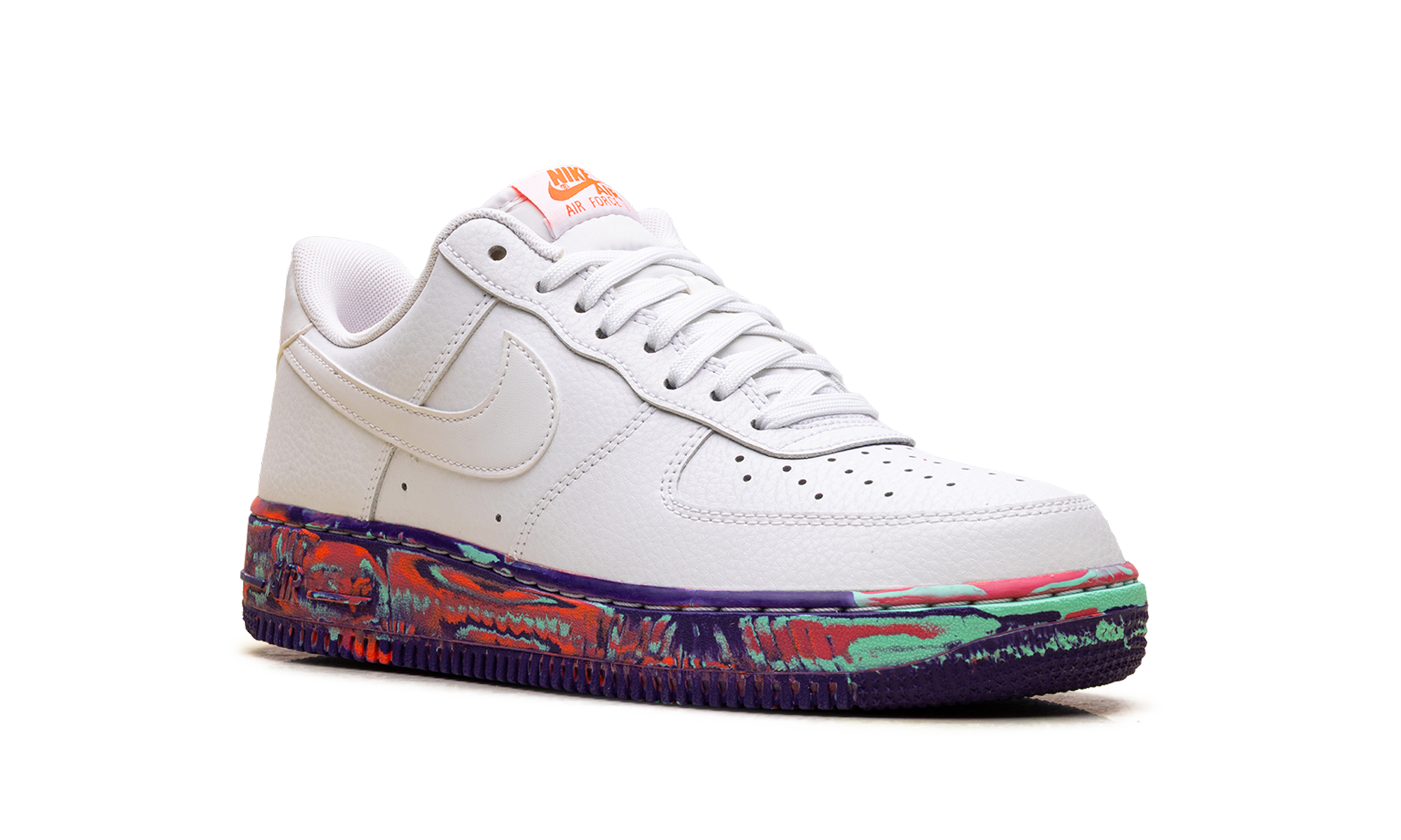 Nike Air Force 1 Low White Multi-Color Marble AJ9507 100