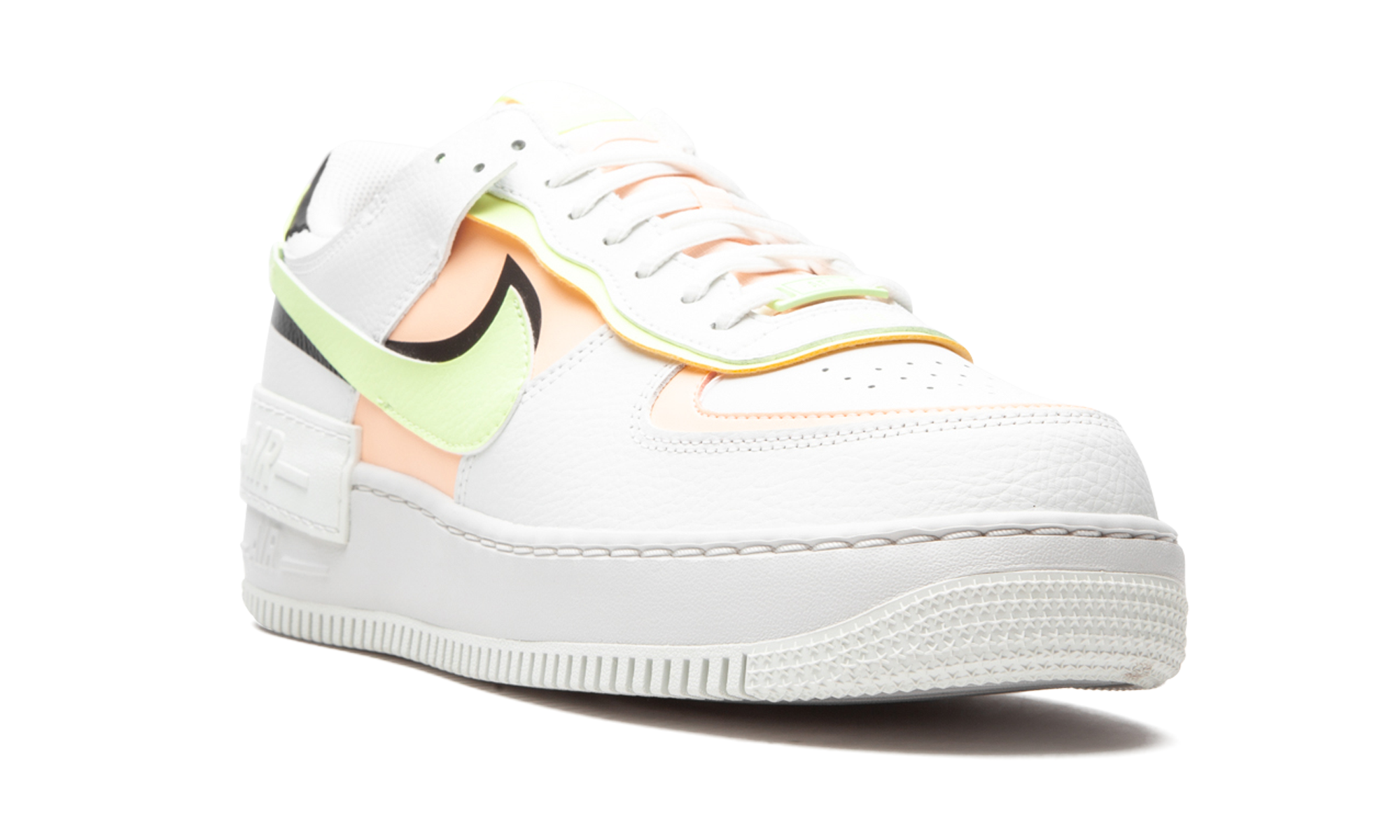 Nike AIR FORCE 1 SHADO MNS WMNS White / Barely Volt / Crimson Tint
