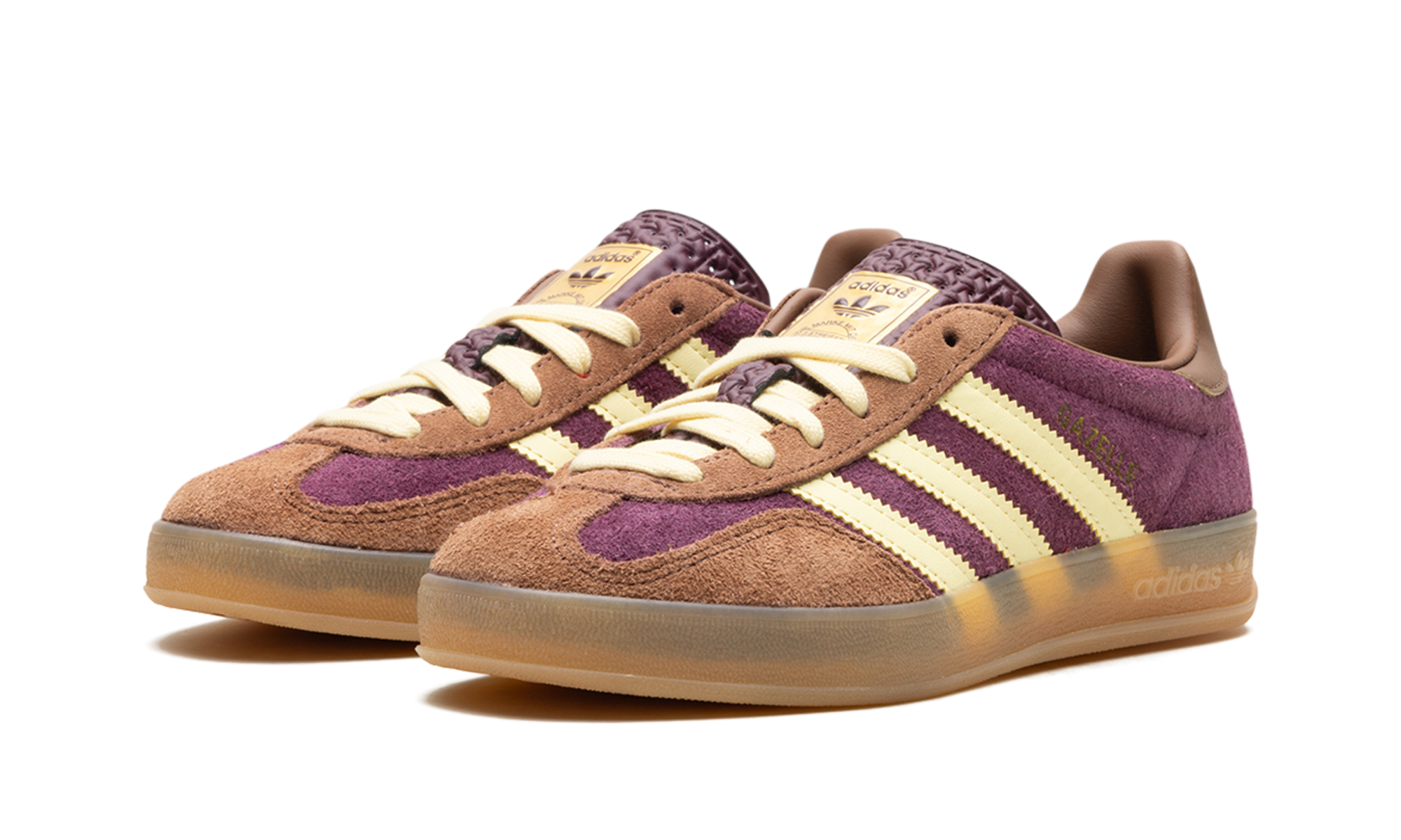 Adidas Gazelle Indoor Maroon Almost Yellow JI0324