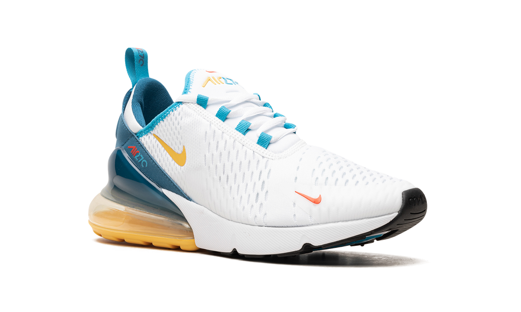 Nike Air Max 270 White Industrial Blue Citron Pulse FJ4000 100
