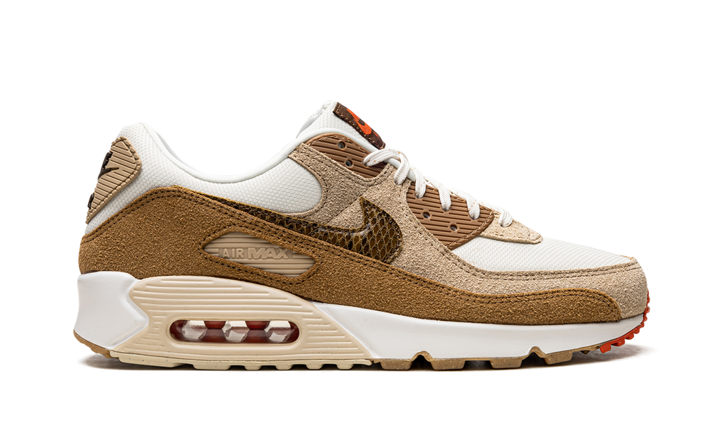 Nike AIR MAX 90 WMNS Pale Ivory Snakeskin Swoosh DX9502 100