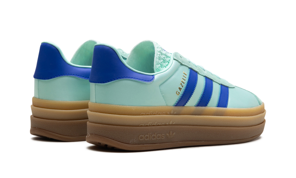 Adidas Gazelle Bold WMNS Clear Mint Lucid Blue Gold Metallic JI2702