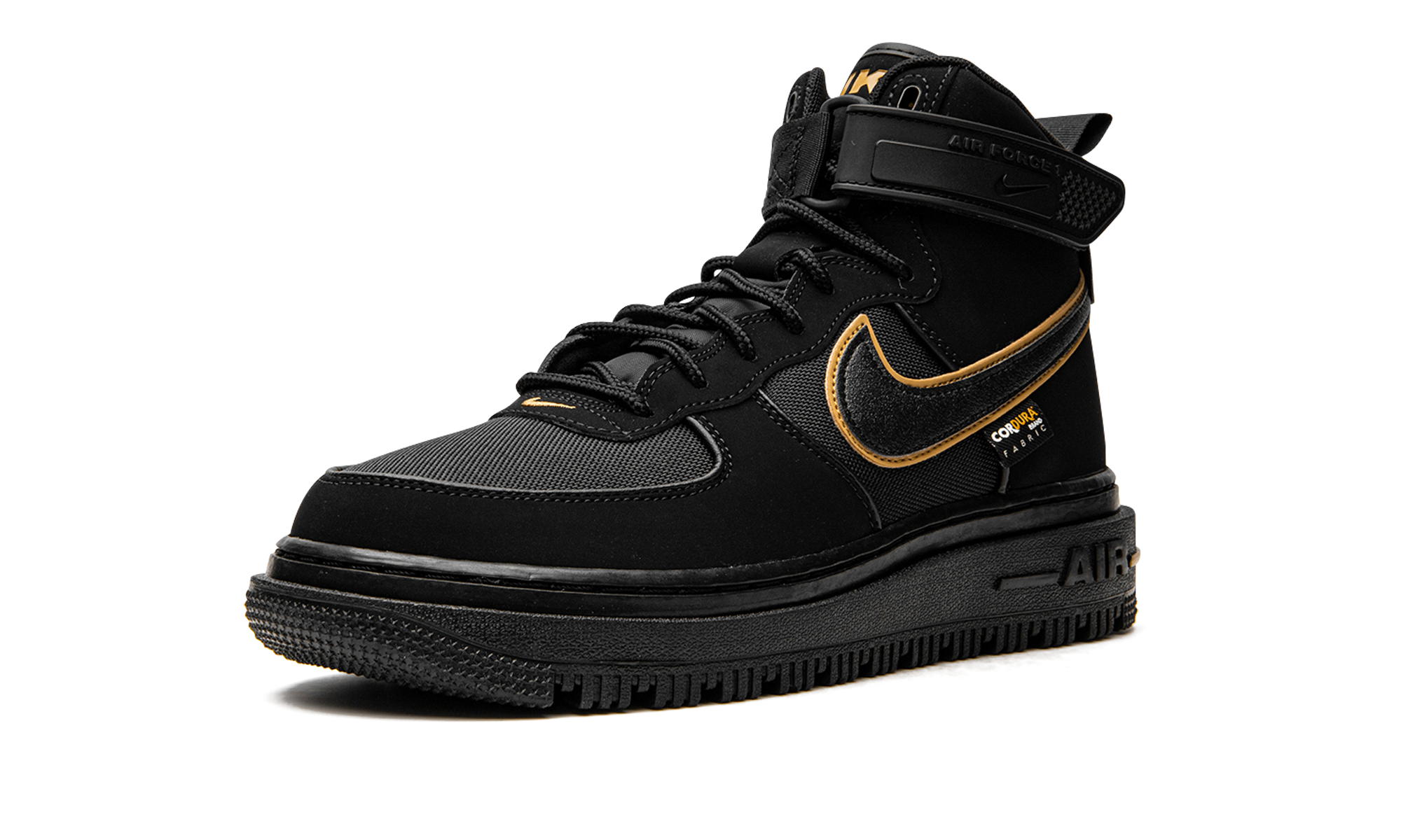 Nike Air Force 1 Boot Cordura Black Gold DO6702 001