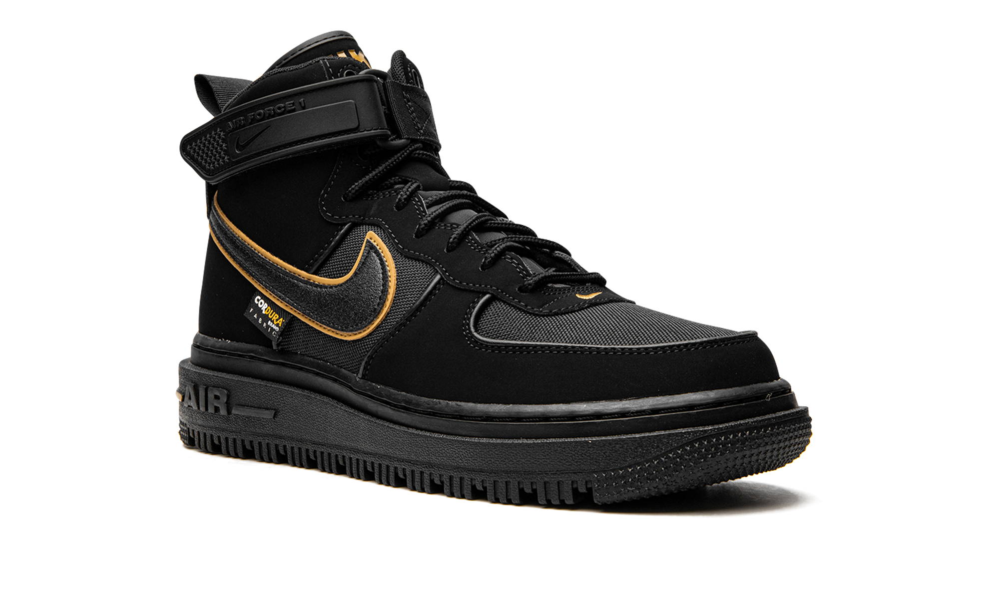 Nike Air Force 1 Boot Cordura Black Gold DO6702 001