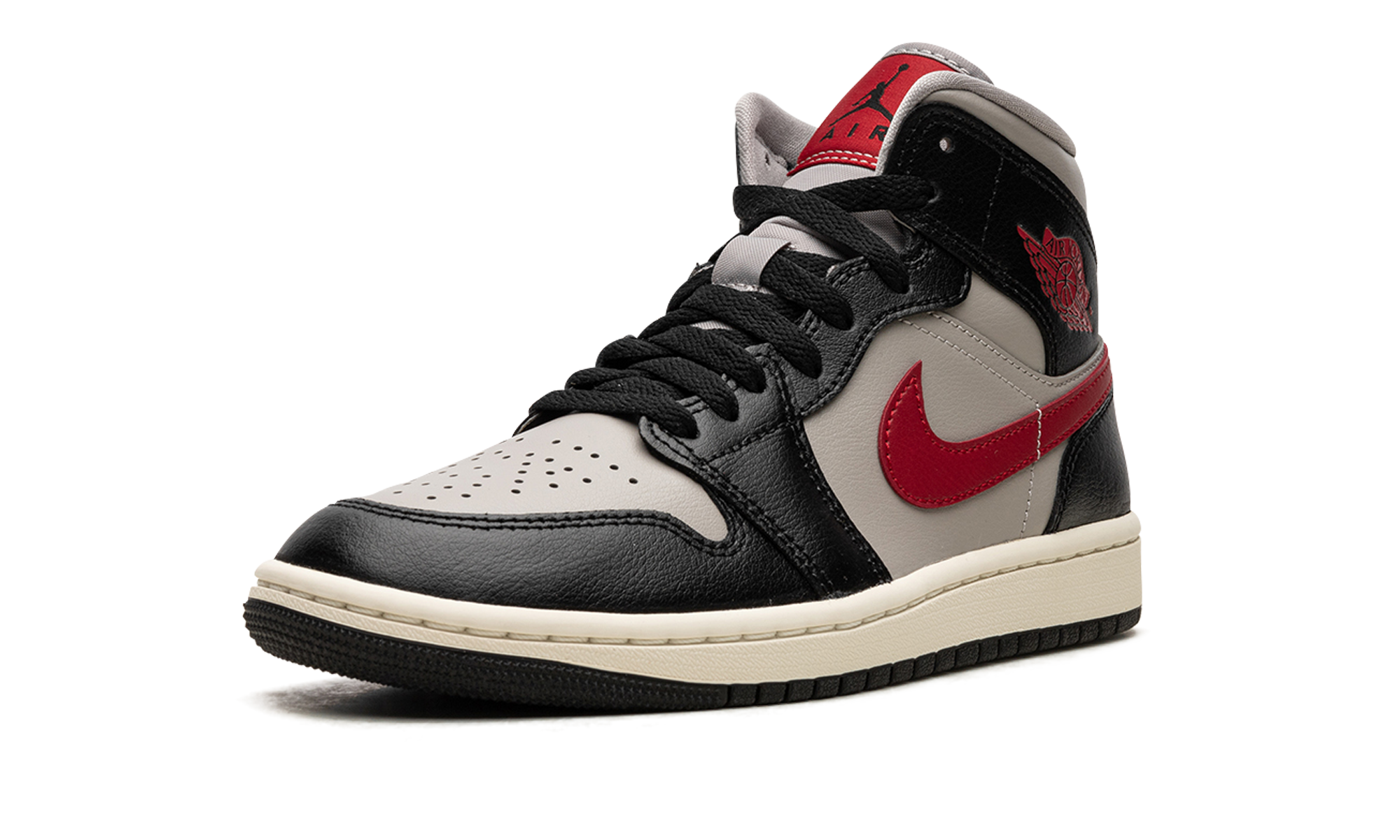 AIR JORDAN 1 MID WMNS Black / Gym Red / College Grey BQ6472 060