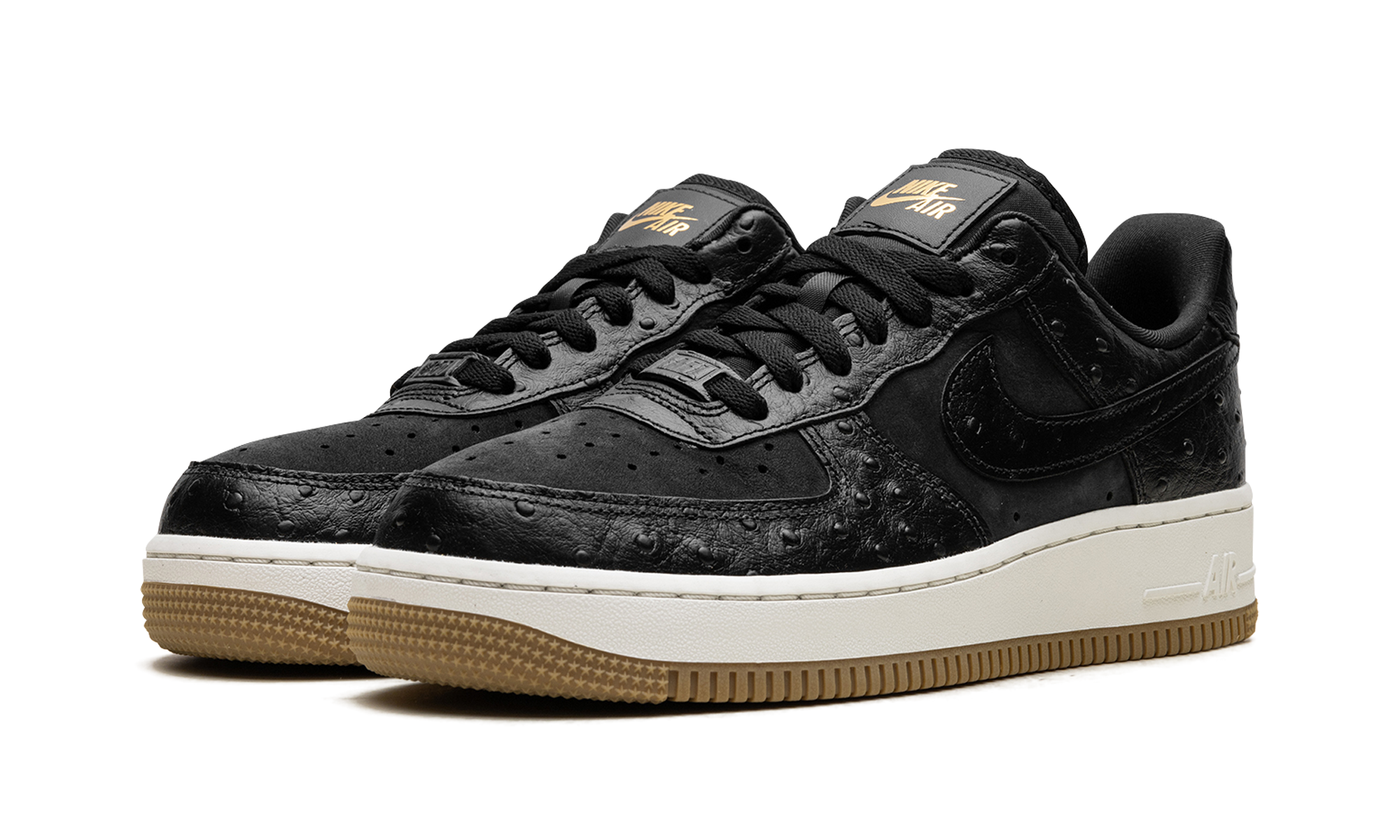 Nike Air Force 1 Low '07 WMNS Black Ostrich DZ2708 002