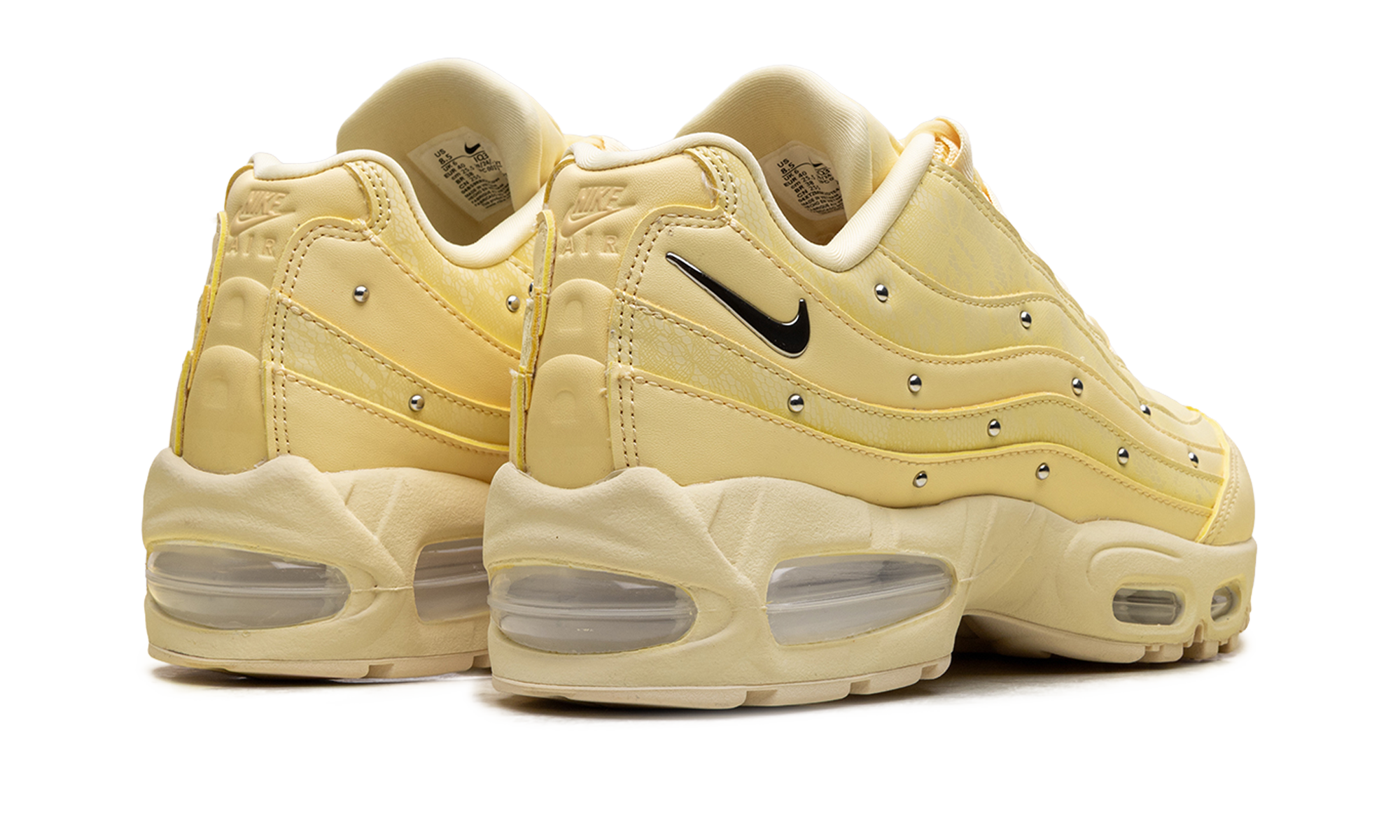 Nike Air Max 95 WMNS Soft Yellow Silver Studded IQ3444 722