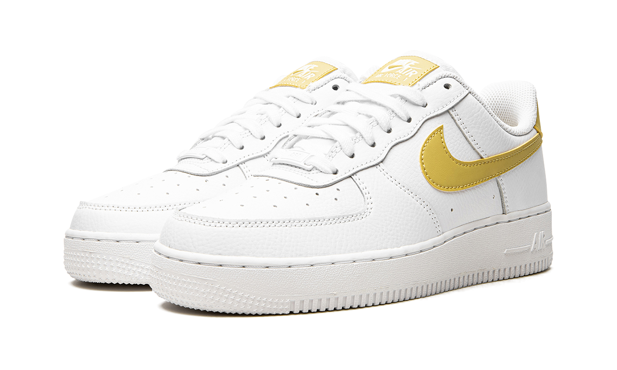Nike AIR FORCE 1 LO MNS WMNS White / Saturn Gold 315115 170