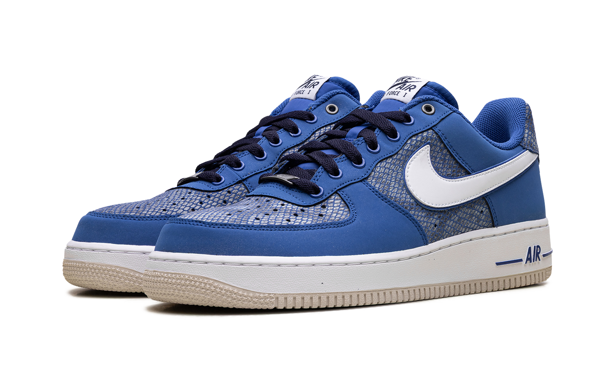 Nike Air Force 1 Snake Skin Blue 488298 410
