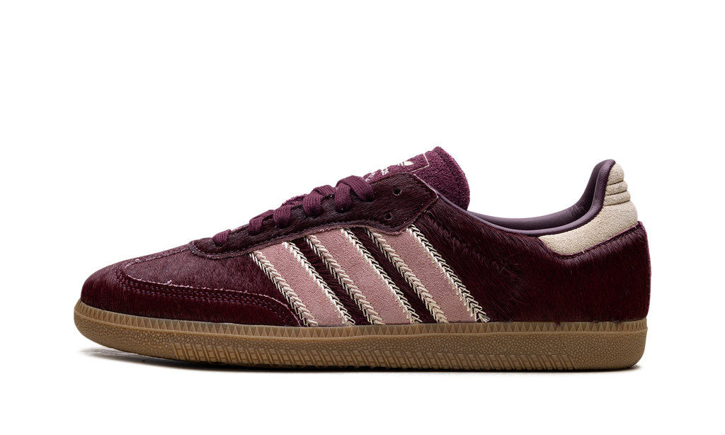 Adidas Samba OG WMNS Maroon Sand Strata Pony JP5330