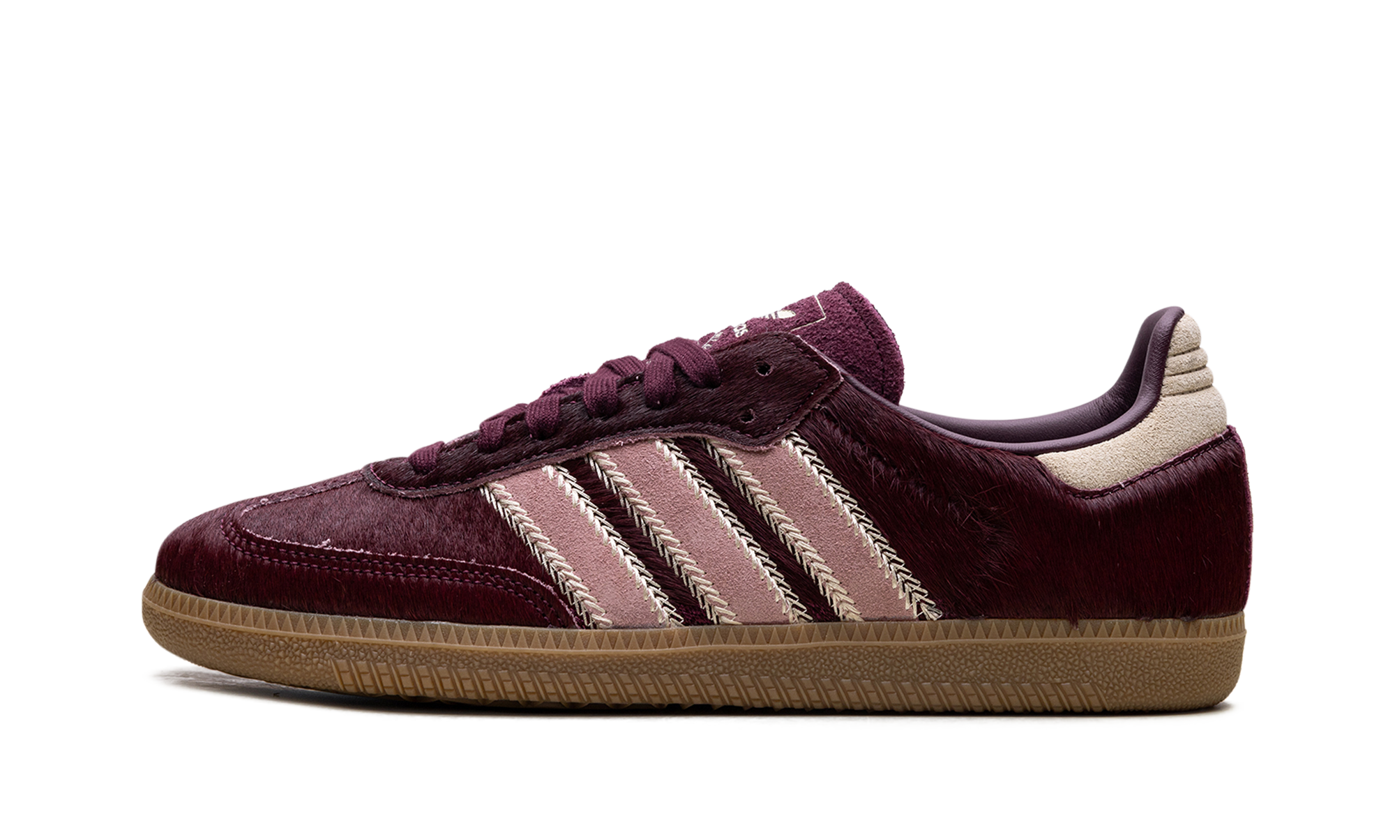 Adidas Samba OG WMNS Maroon Sand Strata Pony JP5330