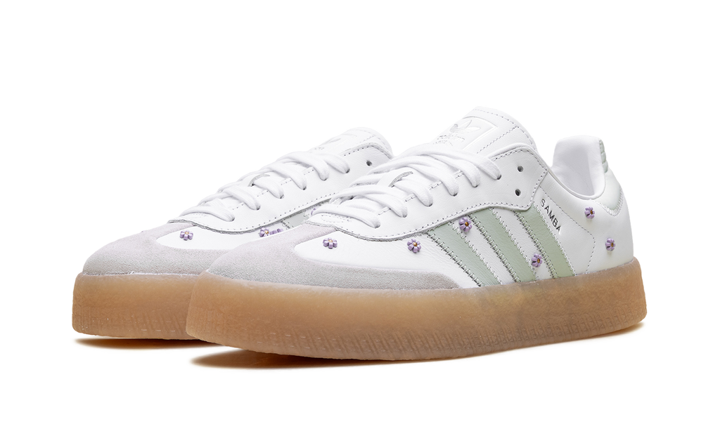 Adidas Sambae WMNS Floral White Linen Green Gum JS3954