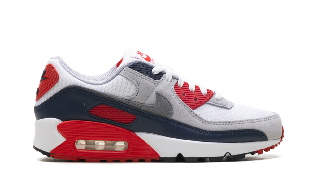 Nike AIR MAX 90 White/Cool Grey-university Red DM0029 117