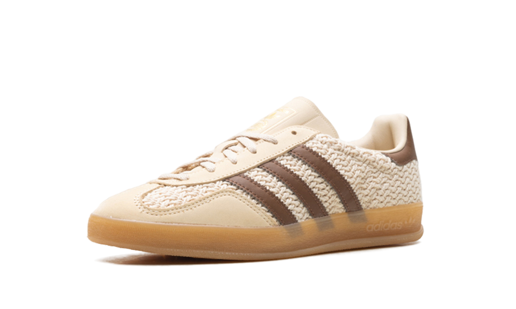 Adidas Gazelle Indoor Cream/Brown Knit JS1418
