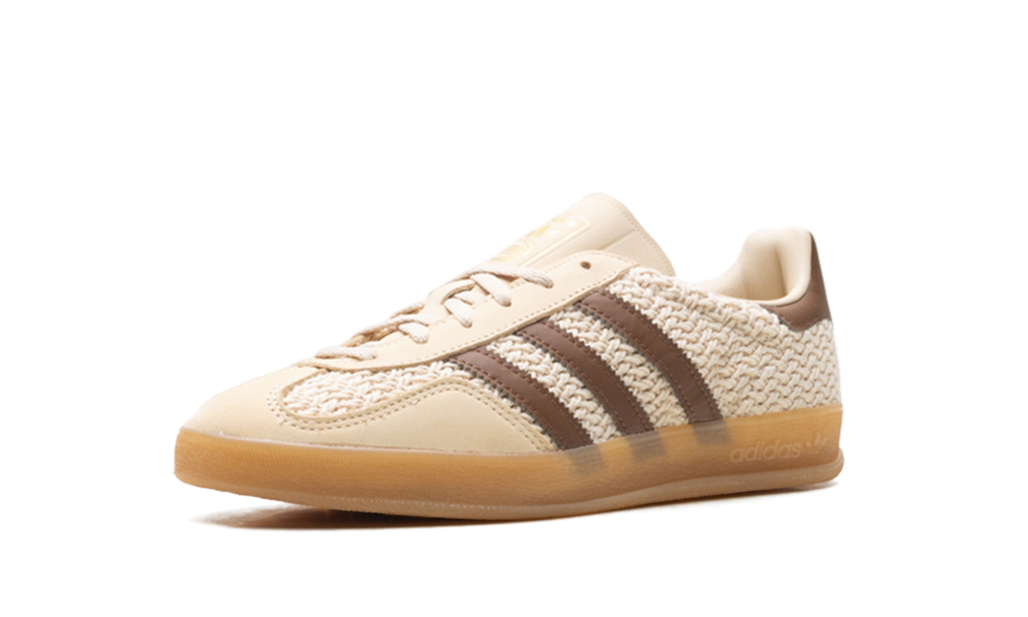 Adidas Gazelle Indoor Cream/Brown Knit JS1418