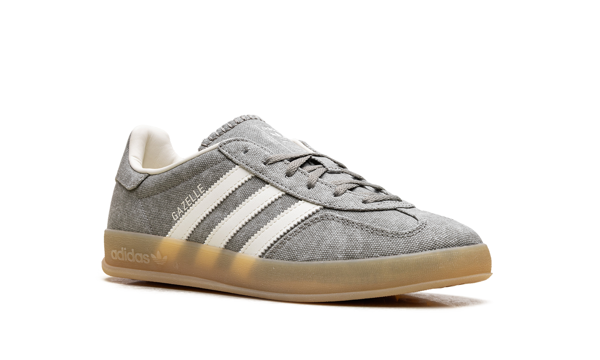 Adidas Gazelle Indoor WMNS Silver Pebble Off White Canvas IH7033